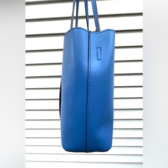 Nanette Lepore Emma Tote Shoulder Bag Medium Sized Azure Blue - Picture 6 of 14